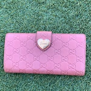 ❤️sold❤️Gucci pink long wallet
